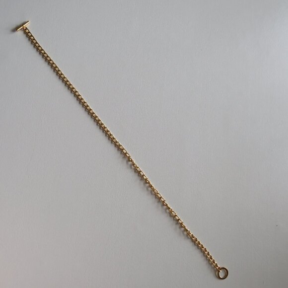 Toggle Clasp Curb Link Eloxal Gold Tone Metal Vintage Belt Chic Retro Belt - Picture 11 of 11